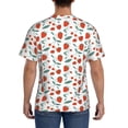 thumbnail image 2 of Naloa Strawberries Men's T-Shirt Sport T-shirt Men's Basic Tee Casual Men's Shirt, Round Neck, Short Sleeves - X-Large, 2 of 5