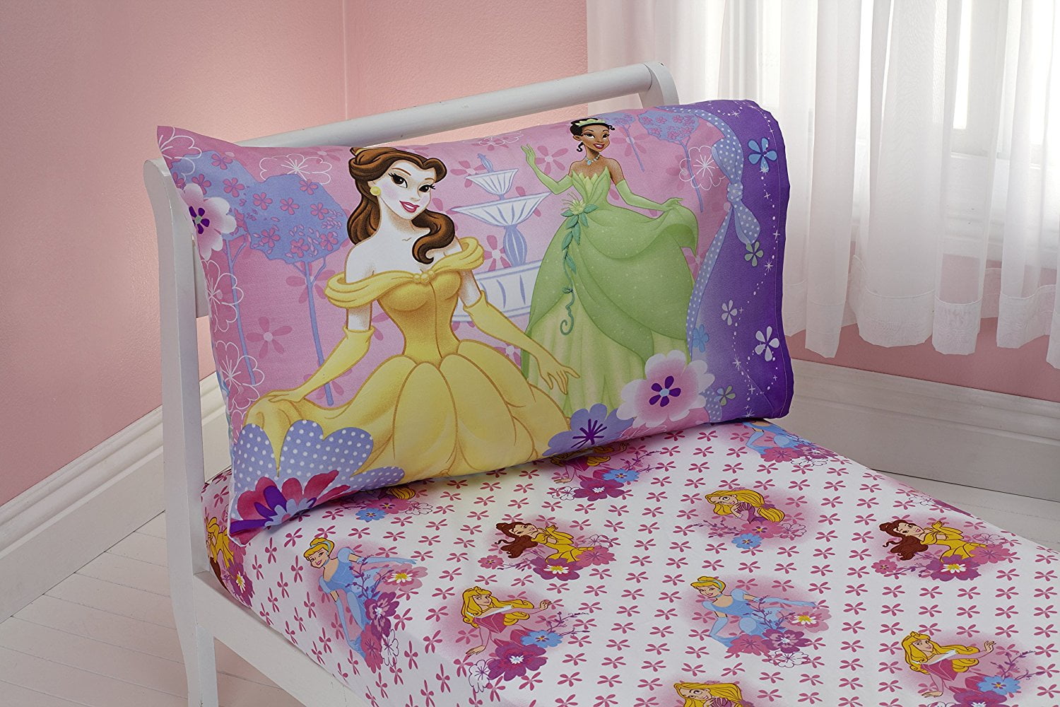 Disney Princesses Princess at Heart 2 Piece Toddler Sheet Set, Princess