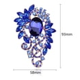 thumbnail image 6 of Ziurtnc Women Brooch Colorful Rhinestone Stainless Luxury Exquisite Collar Sweater Bag Hat Decoration Pin Women Clothes Jewelry, 6 of 8