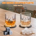 thumbnail image 5 of Lockways Liqour Cups Sets with Ice Cubes Stone, Whisky Glass with Drinking Accessories for Men Dad, 5 of 7