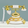 thumbnail image 3 of Fichiouy European Antique Phone Vintage Telephone Luxury Retro Decoration Office Home White, 3 of 9