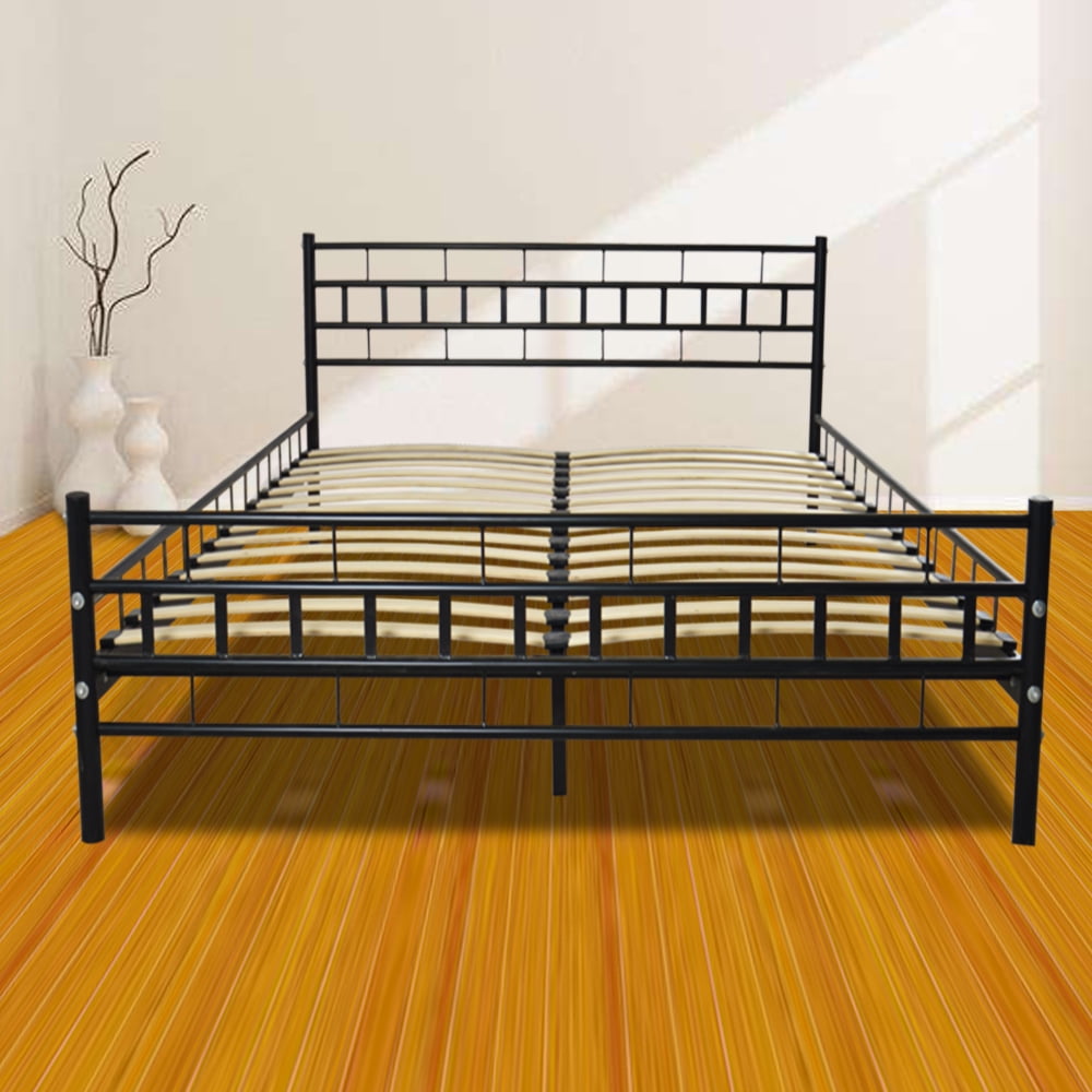URHOMEPRO Queen Platform Bed Frame, Heavy Duty Bed Frame Queen with