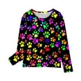 thumbnail image 5 of LOVZFMLL Little Girls Tops, Heart Print Cute Casual Fashion Essential Versatile Everyday Crew Neck Long Sleeve T-Shirt, Fall Clothes 9-10 Years Girls Clothes, 5 of 5