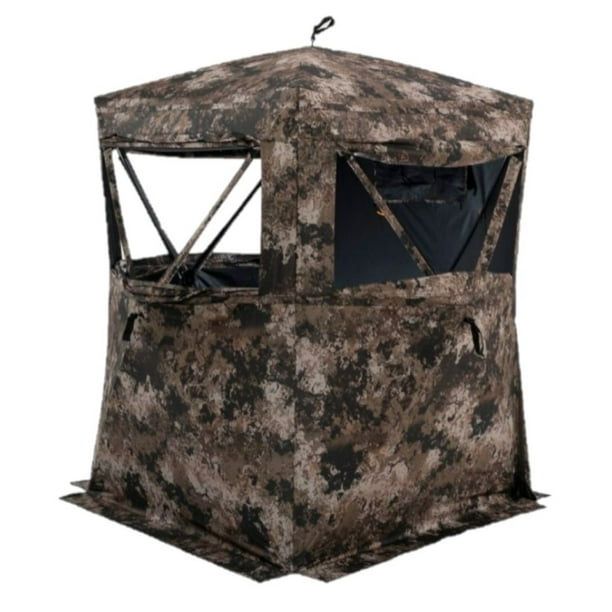 Treeline TSCGDHUB3WID 3Person Full Zip Door Deer Hunting Blind
