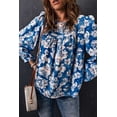 thumbnail image 4 of ABPHQTO Blusa Babydoll Manga Abullonada Con Estampado Floral Azul De Mujer, 4 of 5