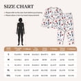thumbnail image 4 of Honeii Tulips Flowers print Women's Pajama Sets Long Sleeve Button Down Sleepwear Nightwear Soft Pjs Lounge Sets-X-Large, 4 of 7
