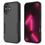 For Apple iphone 16 Phone Case, Ebizware Heavy Duty Shockproof Case [Military Grade Drop Tested] Dual Layer Full Body Protective Cover for iphone 16 -Black