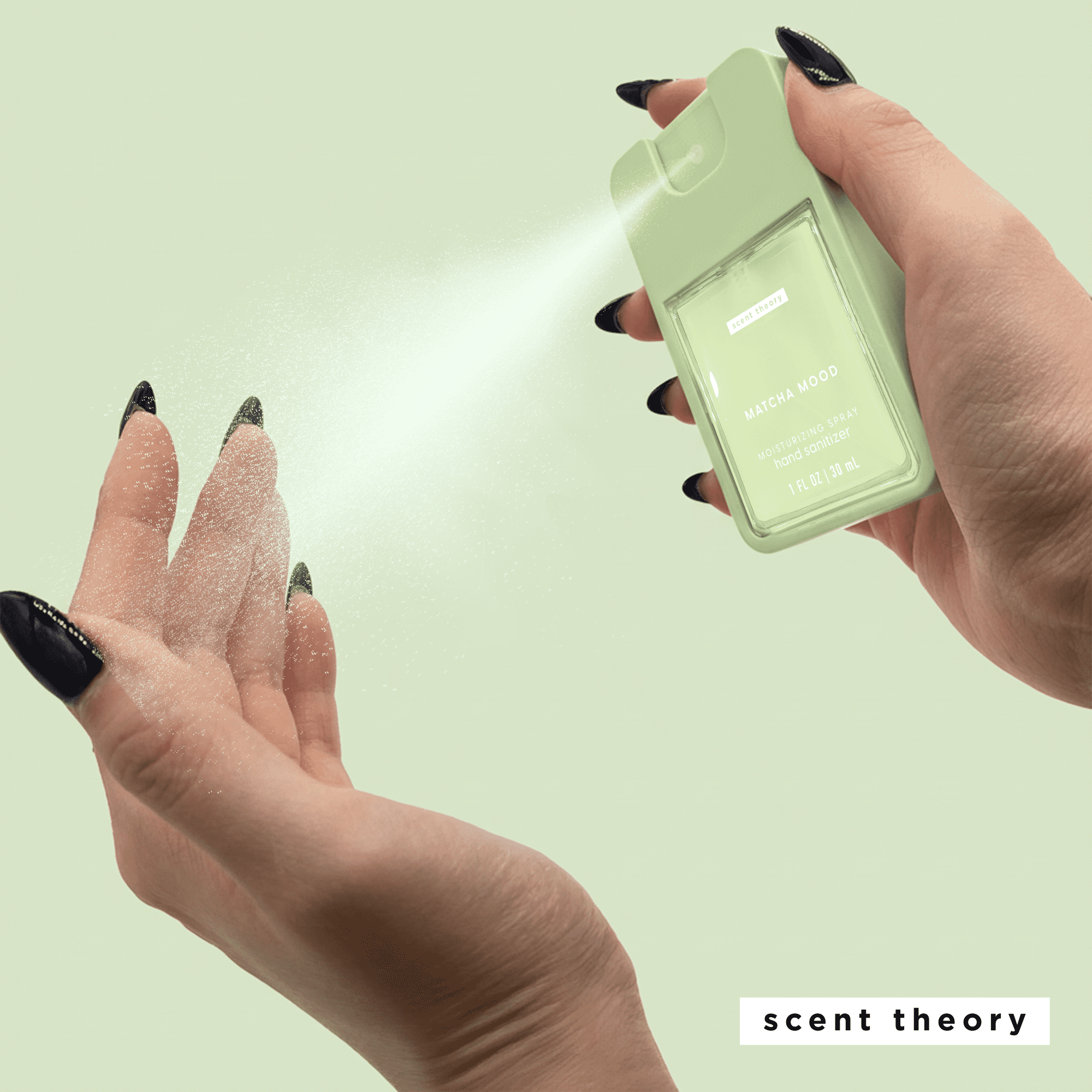 Scent Theory Hand Sanitizer Spray, Matcha Mood, 1 fl oz