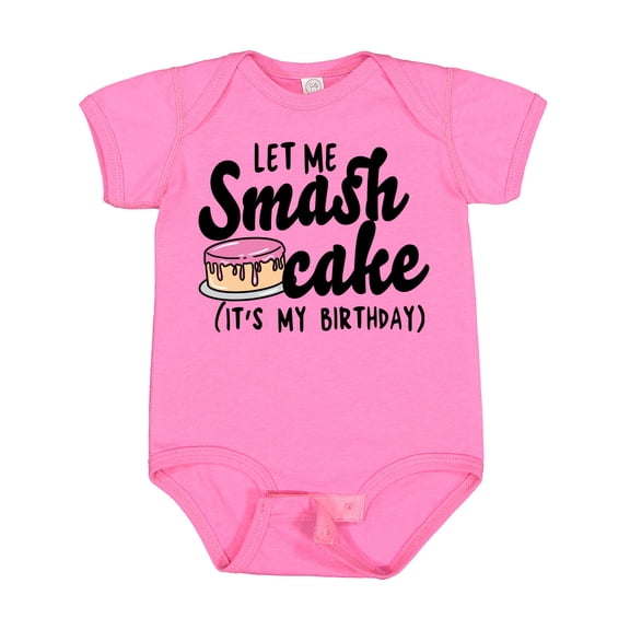 Inktastic Let Me Smash Cake Its My Birthday Girls Baby Bodysuit