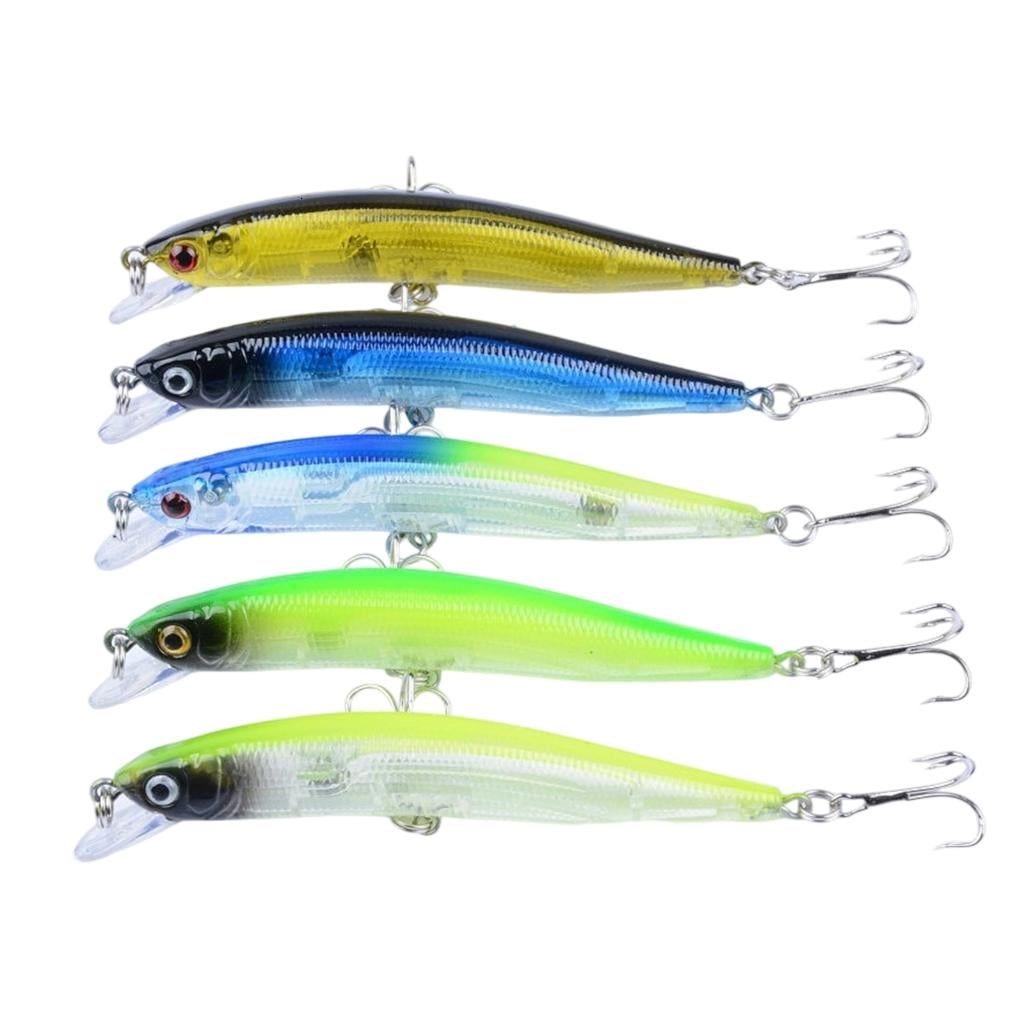 CIYISON 5pcs Fishing Baits Wobbler Fishing Lure Artificial Hard Baits Swimbait