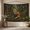D, variant on XaaKee, Tapestry Wall Hanging, Enchanted Fern Fox Emblem, Vintage Wildlife, High-Quality Polyester, Bedroom Tapestry, 60x40Inch