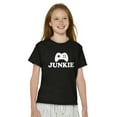 thumbnail image 3 of Video Game Junkie Gamer Nerdy Gaming Crewneck T Shirts Boy Girl Teen Brisco Brands L, 3 of 6