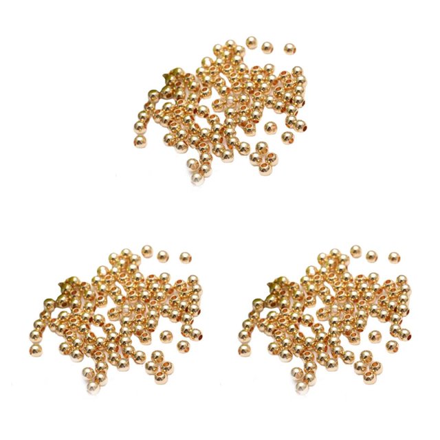 Cuentas de bola redondas Monstrate 100 piezas de Cobre dorado