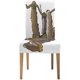 thumbnail image 2 of Funda elástica para silla ABPHQTO perezoso Marrón Bradypus Variegatus protector de asiento para comedor Juego de 4, 2 of 4