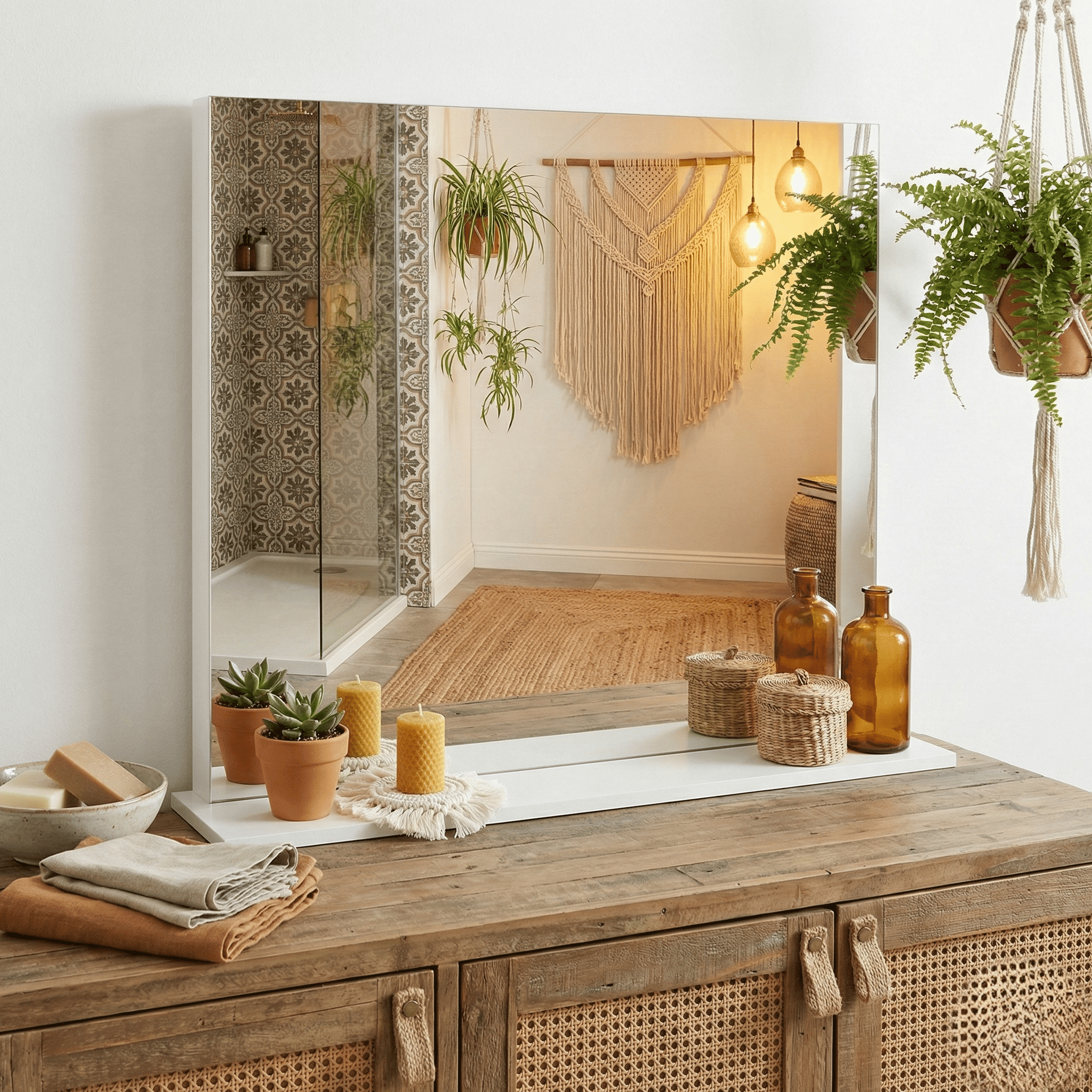 Ember Interiors Juno Vanity Mirror with High-Quality Glass and Modern Design