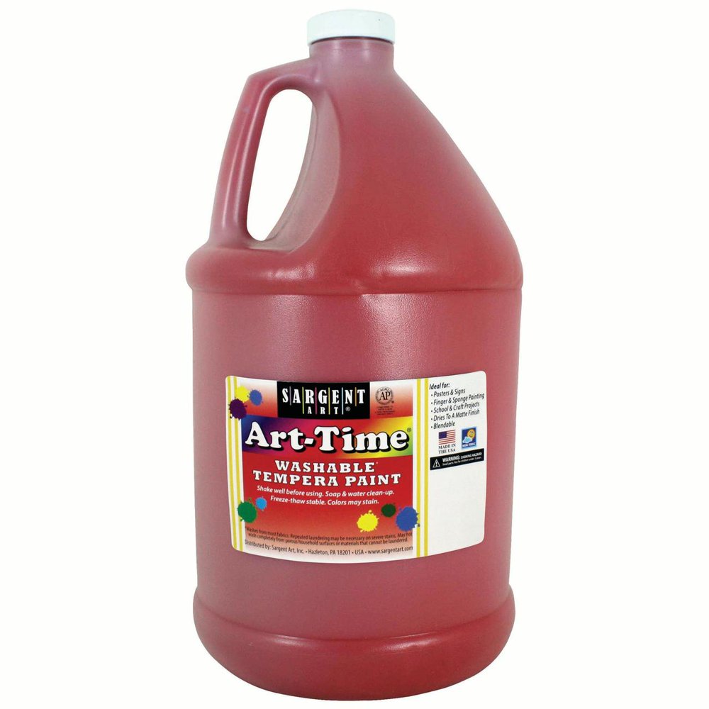 ArtTime® Washable Tempera Paint, Red Gallon