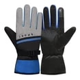 thumbnail image 2 of Guantes de invierno, resistentes al viento y al agua, afelpados, resistentes al frío, antideslizantes y resistentes al desgaste, para conducir, andar en bicicleta, senderismo y esquí, equipo, 2 of 9