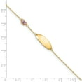 thumbnail image 3 of 14K Yellow Gold & Enamel Butterfly & Plate with .5In Extender Bracelet, 3 of 7
