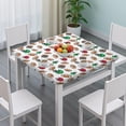 thumbnail image 3 of Football Helmets and Balls Pattern Square Fitted Tablecloth with Elastic Edge,Square Table Cover,Washable Elastic Table Cover for Home Kitchen Party Decor 36"x36", 3 of 6