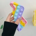 thumbnail image 5 of Étui de Téléphone Fidget Toys, Étui de Protection en Silicone à Bulles pour iPhone7/8/7Plus /8Plus/ X/TP/ XR/TP Max/11/11ProMax/12/12Pro/ 12ProMax(Rose-Violet), 5 of 5
