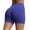 Blue B, variant on Women's Athletic Yoga Shorts High Waisted Quick Dry Breathable Tummy Control Tight Fit Anti Camel Toe Four Inch Inseam Lounge Workout Bottoms