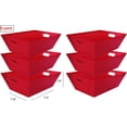 thumbnail image 2 of Italia Gifts & Frames 1208 11.8 in. Paper Basket, Red - Pack of 6, 2 of 2