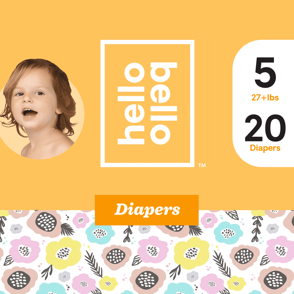 Hello Bello Diapers Jumbo Pack Spring Blooms Size 5 (20ct