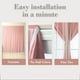 thumbnail image 4 of Cortinas Bordadas Transparentes Hys241217802 | Paneles de Poliéster de Malla Fantasma Opacos Que Filtran La Luz | Voile Suave y Transpirable | 99 X 289 Cm | Blanco, Rosa, Gris, Azul y Beige | Sala de, 4 of 6