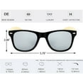 thumbnail image 4 of Polarized Bamboo Wooden Sunglasses Men Women Retro Iconic Horn Rimmed Frame Wood, 4 of 7