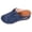 Blue, variant on Rokment Ortho Wedge Clogs Open Back Dressy Sandals for Women Ladies 2026 Summer Fall Fashion Casual Suede Closed Toe Arch Support Platform Slip on Heels Mules Shoes Beige Size 6.5