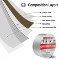 thumbnail image 3 of 18 Rolls Butyl Waterproof Tape 100mmx5m - Waterproof Adhesive Tape, Butyl Adhesive Tape, Butyl Repair Tape, Leak Repair for Roof Repair, Bitumen, Wate, 3 of 5