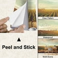 thumbnail image 3 of Peel and Stick Wallpaper Canvas Vineyard autumn Modern Art Wall Mural Decor Self Adhesive and Removable 100in x 144in, 3 of 5