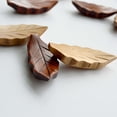 thumbnail image 3 of Cheers Chopsticks Rack Leaf Shape Decorative Wood Japanese Style Traditional Fork Spoon Rest Stand Home Supplies, 3 of 8