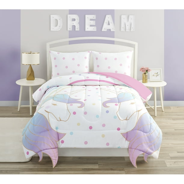 Be Kid Rainbow Unicorns 2 Piece Comforter Set Twin ...