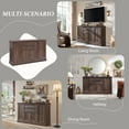 thumbnail image 6 of SinCiDo Multipurpose Farmhouse Sideboard with 2 Drawers, Wood Brown, 6 of 6