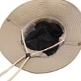 thumbnail image 2 of Gorro de sol ajustable y transpirable para bebé, protección solar, gorro de verano para niños pequeños, niñas y niños, protección para el cuello con ala ancha, UPF 50+, gorro unisex, 2 of 4