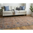 thumbnail image 3 of 9' X 12' Tan Pink And Blue Floral Power Loom Area Rug, 3 of 10