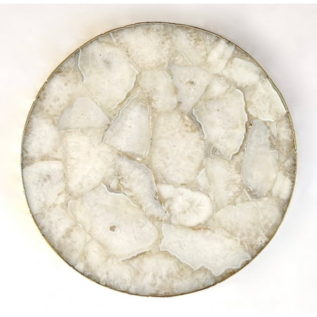 

White Agate LazySusan | Countertop | Turntable | Centrepiece