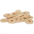 thumbnail image 2 of 50 piezas de madera hueca de 35mm, piezas redondas de madera, accesorios para manualidades DIY, 2 of 5