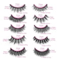 thumbnail image 3 of Natural Look Lashes Bulk Christmas Gifts 30 Pack Eyelashes. 10-15mm 5D Fake Mink Eyelashes Wholesale. Fluffy Natural Volume Eye Lashes. Individual Package Faux Mink Lashes Wholesale Pack C, 3 of 5