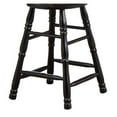 thumbnail image 3 of Swivel Bar Stool 24 Inch - Black Cherry Finish, Kitchen Counter Seating, Sturdy Barstool, 3 of 6