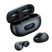 Open Ear Headphones Wireless Bluetooth 5.3 Earbuds, 40H Playtime with Digital Display, HiFi Stereo, ENC Clear Calls, Lightweight & IPX5 Waterproof Sports Earphones for Running & Workouts(Black)