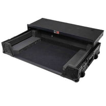ProX XS-DDJREV7WLTBL DJ Flight Case for Pioneer DDJ-REV7 Digital Controller with Sliding Laptop Shelf and Wheels - Black Finish