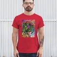 thumbnail image 3 of Tee Hunt Dean Russo Colorful Parrot T-Shirt Exotic Bird Beak Feather Men's Tee, Red, Large, 3 of 5