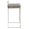 thumbnail image 5 of Fuji Stacker Counter Stools for Kitchen Counter in Stainless Steel, Counter Height Chairs, Bar Stools Set of 3, Counter Height Stools Set of 3, Bar Stools For Kitchen Island (Stone Cowboy Fabric), 5 of 6