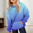 thumbnail image 2 of Hoodie for Girls Cute Hoodies For Teen Girls Trendy Preppy Hooded Sweatshirts Oversized Long Sleeve Shirts Gradient Clothes For Girls Women'S Fashion, 2 of 7