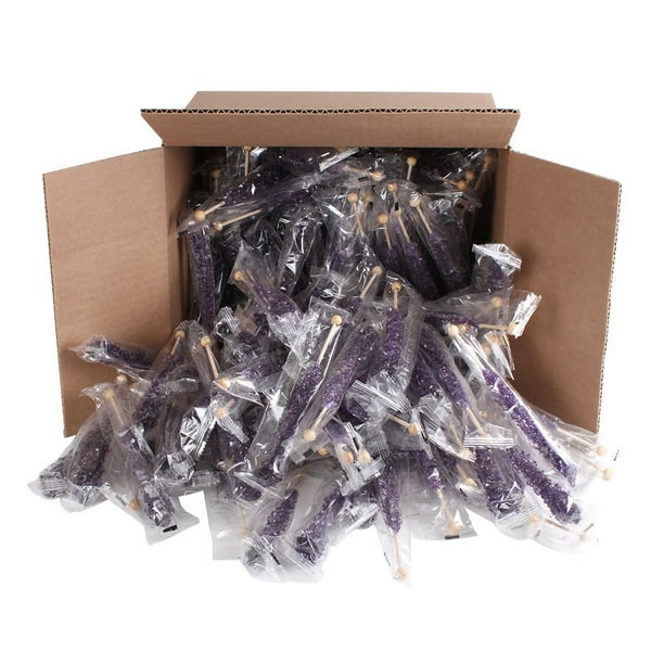 Extra Large Rock Candy Sticks 144 Grape Lollipop Purple Rock Candy Sticks Individually