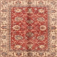 thumbnail image 1 of Ahgly Company Indoor Square Abstract Red Abstract Area Rugs, 5' Square, 1 of 6