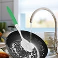 thumbnail image 5 of HengDidi Dishwashing Brush with Built-in Scraper and Stiff Bristles, Ergonomic Handle for Pots Pans Sink Cleaning, Non-Slip Grip Kitchen Scrubber, 5 of 7