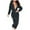 Dark Gray, variant on Moxiu Womens Flannel Adult Onesie Pajamas Cute Ear Hooded Long Sleeve Zipper Front Rompers Functional But Flap Jumpsuit Winter Pink,XL